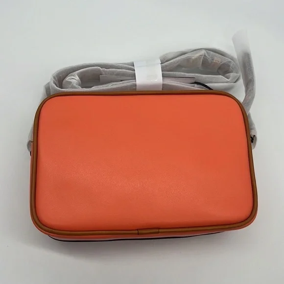 Dooney & Bourke Wexford Leather Camera Crossbody Coral - Picture 3 of 14